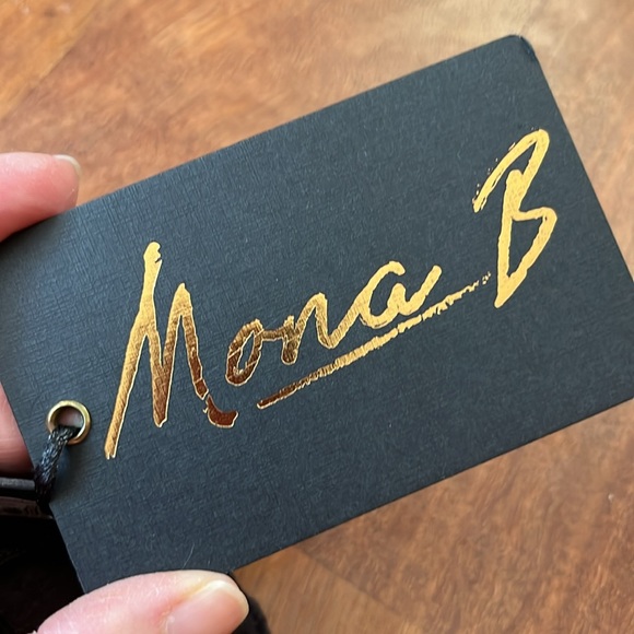 New Mona B dark gray long sleeve blouse - Picture 16 of 16